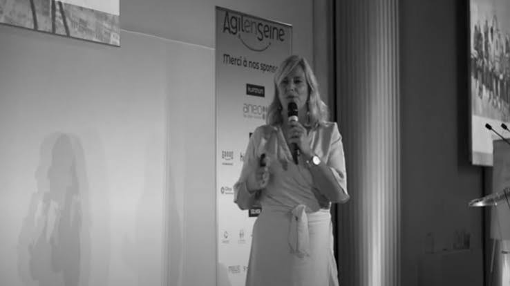 Laurence Vanhée prend la parole à Agile en Seine